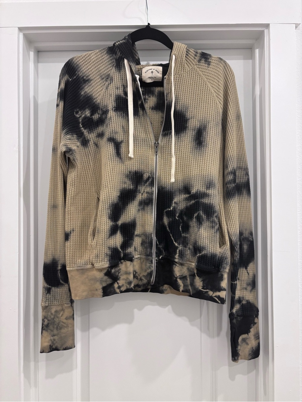 electric & rose tie dye zip up